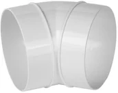 Rury i kanały wentylacyjne - EQUATION Kolanko kanału wentylacyjnego okrągłego OKRĄGŁE 45° 125 mm EQUATION - miniaturka - grafika 1