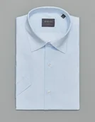 Koszule męskie - Borgio koszula męksa canosa krótki rękaw biała slim fit 00286 - miniaturka - grafika 1