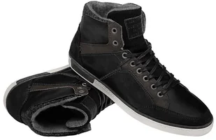 Mustang Trzewiki Sneakersy 35A042 4866-503-9 Schwarz Czarne zimowe 41006 - Botki męskie - miniaturka - grafika 4