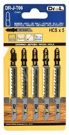 Piły ręczne - DREL Brzeszczoty do wyrzynarek DR-J-T06 75mmx 4mm 5szt Typ chwytu "T" - miniaturka - grafika 1