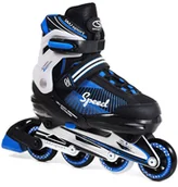 Rolki - Regulowane Rolki łyżworolki abec7 Kauczukowe 34-37 - miniaturka - grafika 1