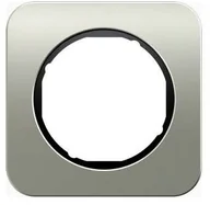 Klawisze i ramki - Berker R1 stal szlachetna/czarny ramka 1 B_10112104 - miniaturka - grafika 1