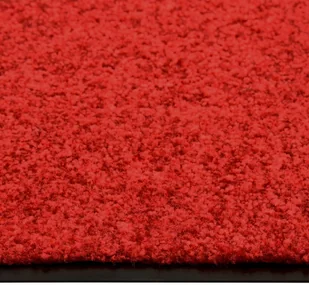 vidaXL Wycieraczka z możliwością prania, czerwona, 90 x 120 cm - Wycieraczki - miniaturka - grafika 3