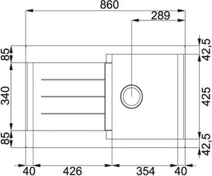 Franke Java JAG 611 cappuccino 114.0368.219 - Zlewozmywaki - miniaturka - grafika 3