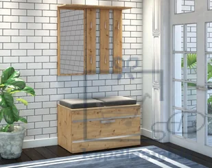 Garderoba z wieszakiem i szafką na buty Malea - dąb artisan - Meble do przedpokoju - miniaturka - grafika 2