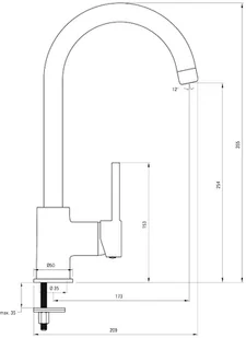 DEANTE Zestaw DEANTE ZQZA2513 zlew ZORBA + bateria NEMEZJA (kolor GRAFITOWY) ZQZA2513 - Zlewozmywaki z baterią - miniaturka - grafika 5
