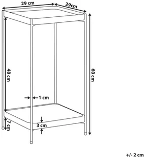 Beliani Stolik pomocniczy mały złoty ALSEA - Meblościanki - miniaturka - grafika 9
