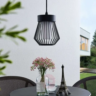 LINDBY Lampa wisząca zewnętrzna Vajana w kształcie klatki - Lampy ogrodowe - miniaturka - grafika 3