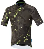 Akcesoria turystyczne - SHIMANO Shimano Breakaway Jersey Men Neon Lime 2018 trykot kurzaermlig, brązowy, l SC39223 - miniaturka - grafika 1
