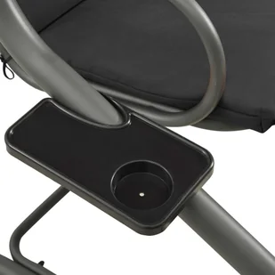 vidaXL Huśtawka ogrodowa z baldachimem antracytowa 313339 - Huśtawki - miniaturka - grafika 7