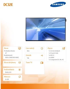 Samsung 32&apos DC32E - Monitory reklamowe i wyświetlacze - miniaturka - grafika 8