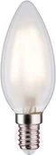 Żarówki LED - Paulmann Żarówka świeca LED E14 4,5W 2 700 K matowa - miniaturka - grafika 1