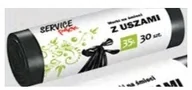 Pozostałe akcesoria kuchenne - SERVICE PACK Worki na śmieci SERVICE PACK HDPE 35L z uszami 30szt BLACK WEEKEND od 24 do 26 listopada HDPE 35L z uszami 30szt - miniaturka - grafika 1