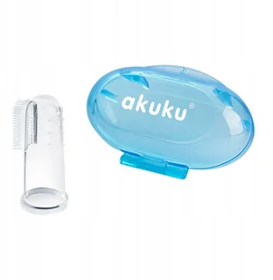 AKUKU Szczoteczka do zębów silikonowa niebieska AKUKU A0263 - Szczoteczki do zębów - miniaturka - grafika 5
