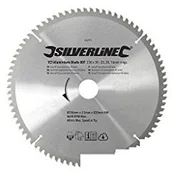 Akcesoria do elektronarzędzi - Silverline 456915 tarcza tnąca do aluminium z węglika spiekanego, 80 zębów 250 x 30, reduktory: 25, 20 i 16 mm 456915 - miniaturka - grafika 1