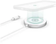 Ładowarki do telefonów - Hama Indukcyjna MagCharge 15W z kablem USB-C biała - miniaturka - grafika 1