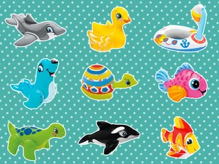 Intex -ZWIERZAK DMUCH 25X20 INTEX 58590 MIX  PUD - Materace dmuchane i koła do pływania - miniaturka - grafika 5