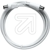 Kable - Axing BAK 150  80 BK kabel przyłączeniowy (wtyczka  sprzęgła osiowe), osiowym 1,50 m Biały BAK50080 - miniaturka - grafika 1