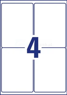 Avery Zweckform Etykiety błyszczące Zweckform 99,1 x 139mm 40 ark./op. L7769-40 - Etykiety samoprzylepne i bloki etykiet - miniaturka - grafika 3