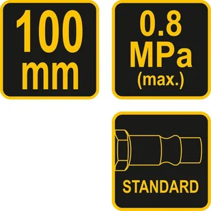 VOREL 100MM PRZYŁĄCZE STANDARD 81631 81631 - Pistolety malarskie - miniaturka - grafika 3