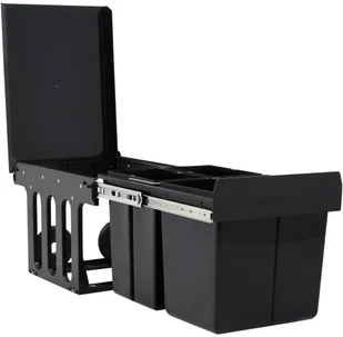 FENIKS vidaXL Kuchenny wysuwany, ciche zamykanie, 48 L vidaXL - Kosze na śmieci - miniaturka - grafika 4