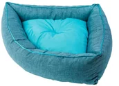 Legowiska dla psów - Diversa Legowisko Corner M turkus-niebieski - miniaturka - grafika 1