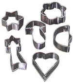 Formy do ciast - Metaltex formy do wycinania ciasta -częściowy zestaw, Inox 25.23.50 - miniaturka - grafika 1