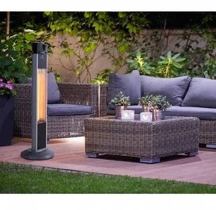 Blumfeldt Blumfeldt Heat Guru grzejnik promiennikowy stojący 2000W 3 stopnie grzania pilot srebrny HHG4-Heat-Guru - Ogrzewanie przenośne - miniaturka - grafika 2