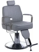 Fotele fryzjerskie - Barbiero Fotel barberski HOMER BH-31237 Jasny szary BH-31237/188 - miniaturka - grafika 1