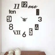 Zegary - Umbra Zegar ścienny Numbra czarny mat - miniaturka - grafika 1