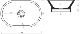 Marmorin Liva 500 48,6x32 (PU055010486) - Umywalki - miniaturka - grafika 3