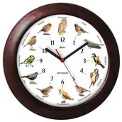 Zegary - Atrix Duży drewniany zegar z głosami ptaków #2 ATW340P2 - miniaturka - grafika 1