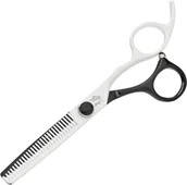 Nożyczki fryzjerskie - WOLF Degażówki Nożyczki Fryzjerskie 6,0 Wolf Classic czarno-białe N618 - miniaturka - grafika 1