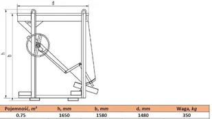 252 HIST Pojemnik betonu z wylewem skośnym + rekaw 2 metry + obejma pojemność 0,75 m3) 25277196 77196-uniw - Inne urządzenia budowlane 252 HIST Pojemnik betonu z wylewem skośnym + rekaw 2 metry + obejma pojemność 0,75 m3) 25277196 77196-uniw - Inne urządzenia budowlane - miniaturka - grafika 2