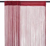 Zasłony - vidaXL Zasłony sznurkowe, 2 sztuki, 100x250 cm, burgundowe - miniaturka - grafika 1