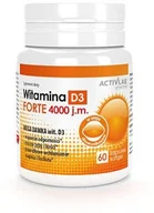Witaminy i minerały dla sportowców - Activlab Witamina D3 Forte 4000IU [ 60softkaps. ] - - miniaturka - grafika 1