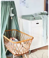 Koce i narzuty dla dzieci - Jollein Baldachim Vintage, 155 cm, szaro-zielony Smits Assen - miniaturka - grafika 1