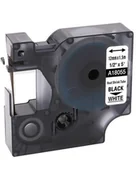 Papier do drukarek - Dymo Rhino 18055, S0718300, 12mm x 1,5m czarny druk / biały podkład, taśma oryginalna - miniaturka - grafika 1