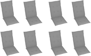 vidaXL Składane krzesła ogrodowe z poduszkami, 8 szt., drewno akacjowe! 3075055 - Fotele i krzesła ogrodowe - miniaturka - grafika 6