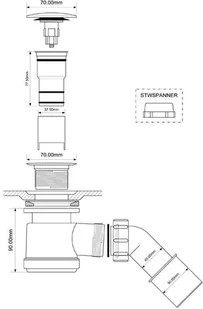 McAlpine Syfon brodzikowy click-clack fi50 biały HC26CLCP-WH HC26CLCP-WH - Syfony - miniaturka - grafika 2