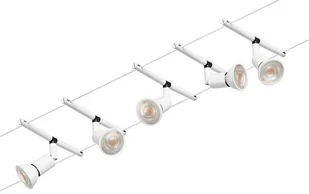 Paulmann System linkowy zestaw Salt max5x10W GU5,3 Biały mat/Chrom 12V DC 60VA twszt/metal PL94458) PL94458 - Lampy pozostałe - miniaturka - grafika 2