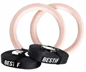 Poręcze i drążki do podciągania - Koła Kółka Gimnastyczne Drewniane Obręcze Crossfit - miniaturka - grafika 1