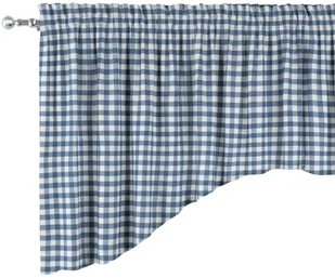 Dekoria Lambrekin łuk granatowo biała kratka 1,5x1,5cm) 150 × 75+5 cm grzywka Quadro 1374-136-01 - Zasłony Dekoria Lambrekin łuk granatowo biała kratka 1,5x1,5cm) 150 × 75+5 cm grzywka Quadro 1374-136-01 - Zasłony - miniaturka - grafika 1