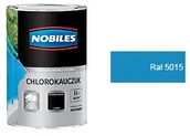 Farby do metalu - Nobiles CHLOROKAUCZUK- emalia do betonu i metalu, błękitna, RAL 5015, 10 l - miniaturka - grafika 1