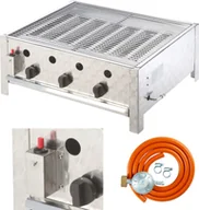 Grille gazowe - Meva Grill gazowy gastronomiczny 3 palnikowy z rusztem RASCAL 10 kW Grill gazowy gastronomiczny 3 palnikowy z rusztem RASCAL 10 kW GP15002 - miniaturka - grafika 1