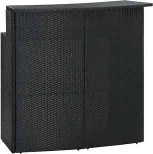 vidaXL 5-cz zestaw mebli barowych do ogrodu z poduszkami czarny 3064879 - Pozostałe meble ogrodowe - miniaturka - grafika 6