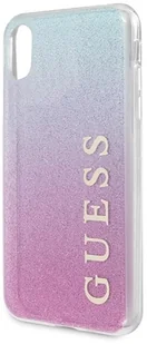 Guess Glitter Gradient etui do iPhone Xs / X Pink/Blue GUHCPXPCUGLPBL - Etui i futerały do telefonów - miniaturka - grafika 3