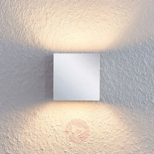 Lampenwelt com Chromowana lampa ścienna Nehle, kątowa, 1-pkt. - Lampy ścienne - miniaturka - grafika 5