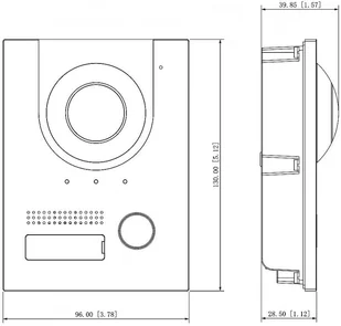 Euratech dahua VTO2202F-P-S2 DAHUA VTO2202F-P-S2 - Wideodomofony - miniaturka - grafika 7
