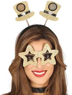 Sylwester - Guirca Zestaw sylwestrowy opaska i okulary - 1 szt. - miniaturka - grafika 1
